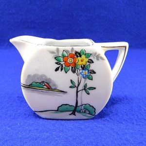 Vintage Miniature Pitcher / Toothpick Holder Handpainted Japan 3"